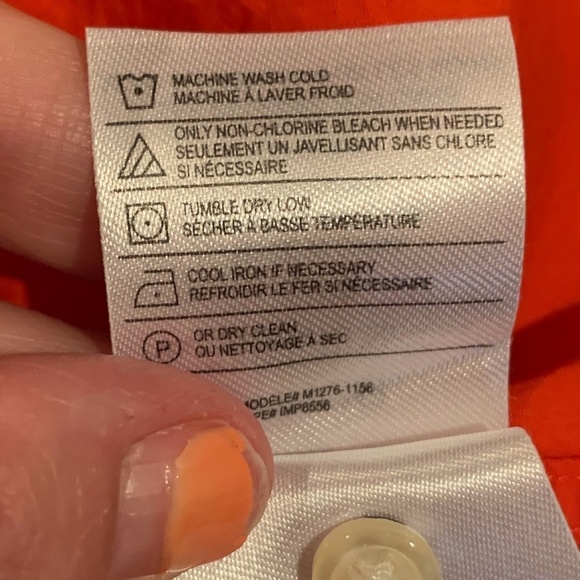 Vince Men's Short Sleeve Button Up Orange Large - Picture 6 of 7